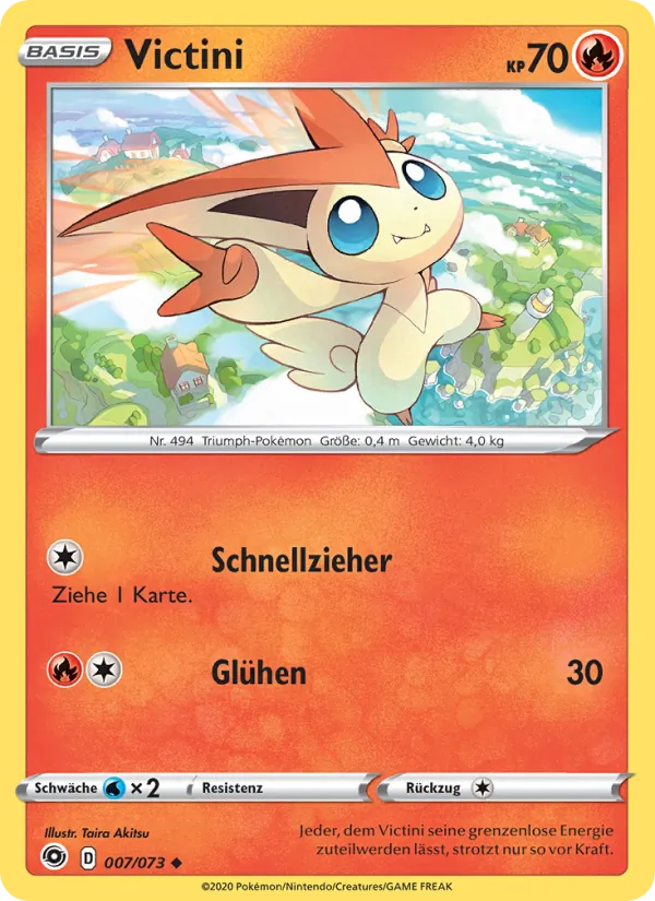 Karte Victini aus Weg des Champs, Nummer 7/73