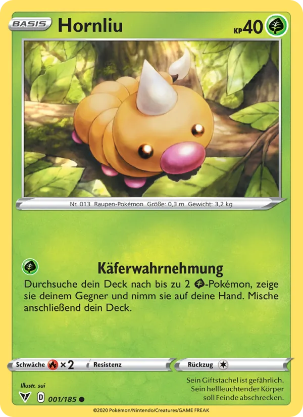 Karte Hornliu aus Farbenschock, Nummer 1/185