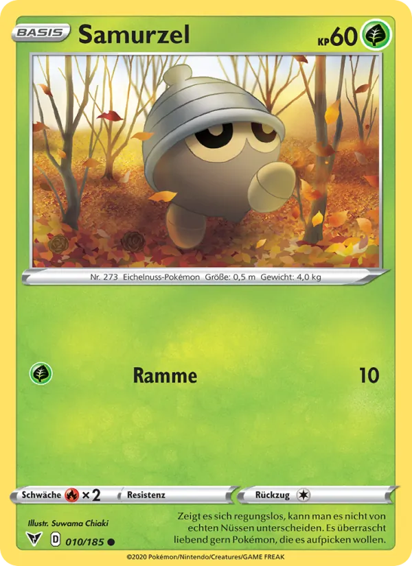 Karte Samurzel aus Farbenschock, Nummer 10/185
