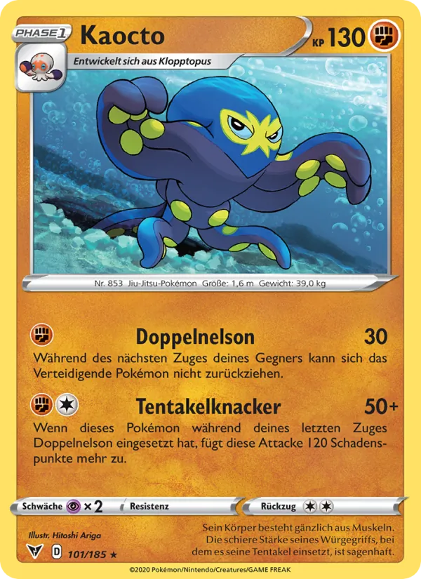 Karte Kaocto aus Farbenschock, Nummer 101/185
