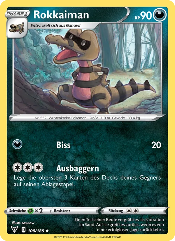 Karte Rokkaiman aus Farbenschock, Nummer 108/185