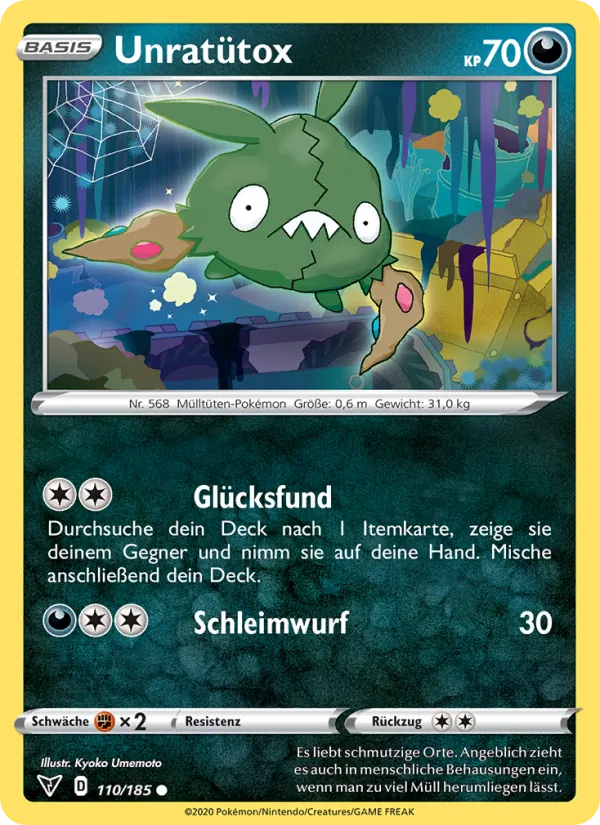 Karte Unratütox aus Farbenschock, Nummer 110/185
