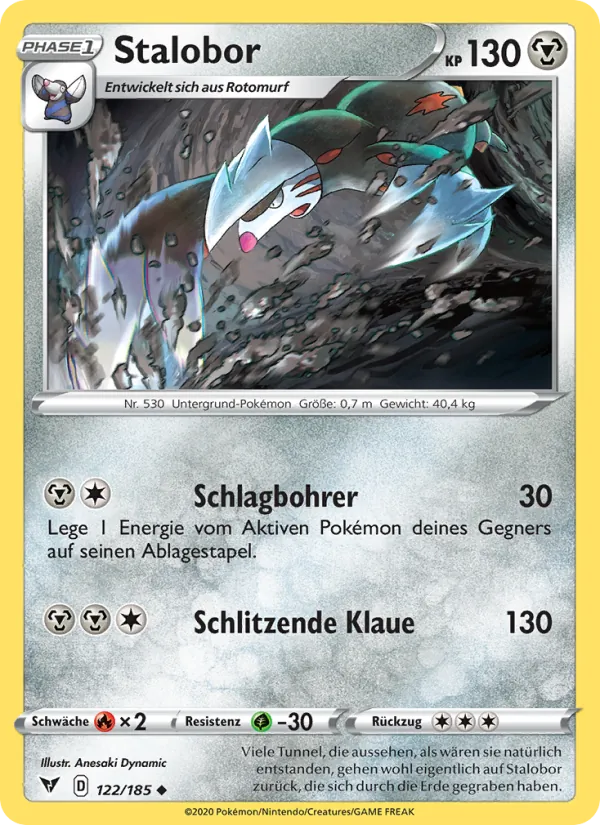 Karte Stalobor aus Farbenschock, Nummer 122/185