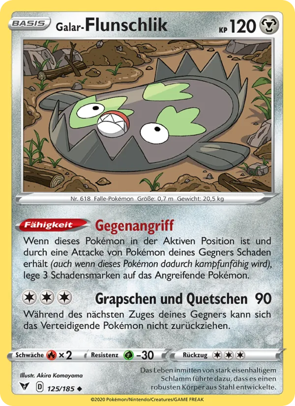 Karte Galar-Flunschlik aus Farbenschock, Nummer 125/185