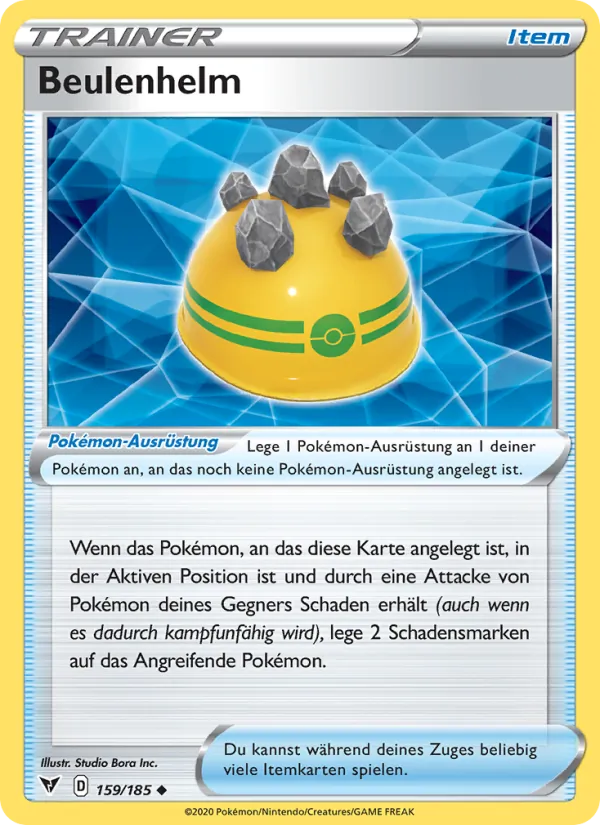 Karte Beulenhelm aus Farbenschock, Nummer 159/185