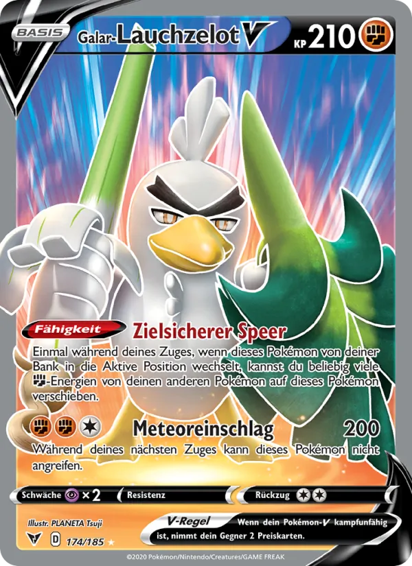 Karte Galar-Lauchzelot V aus Farbenschock, Nummer 174/185