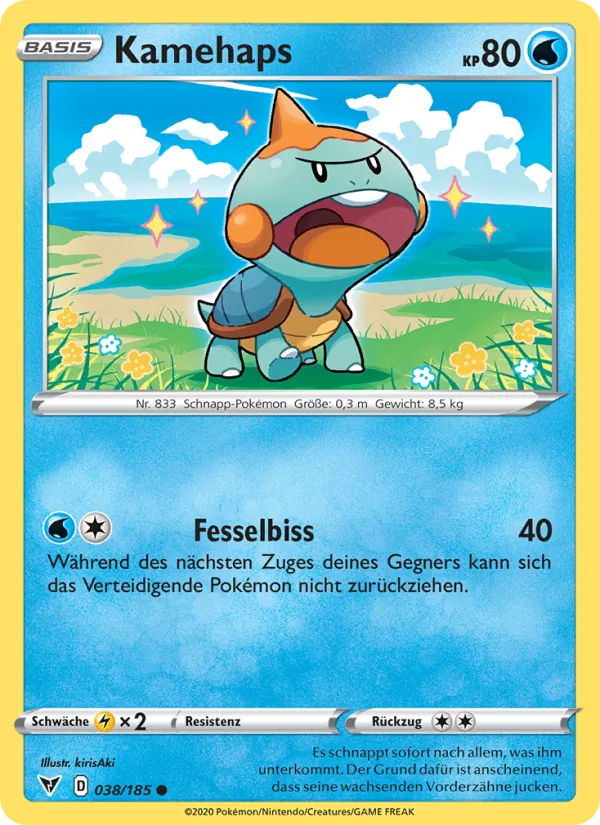 Karte Kamehaps aus Farbenschock, Nummer 38/185