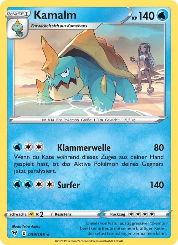 Karte Kamalm aus Farbenschock, Nummer 39/185