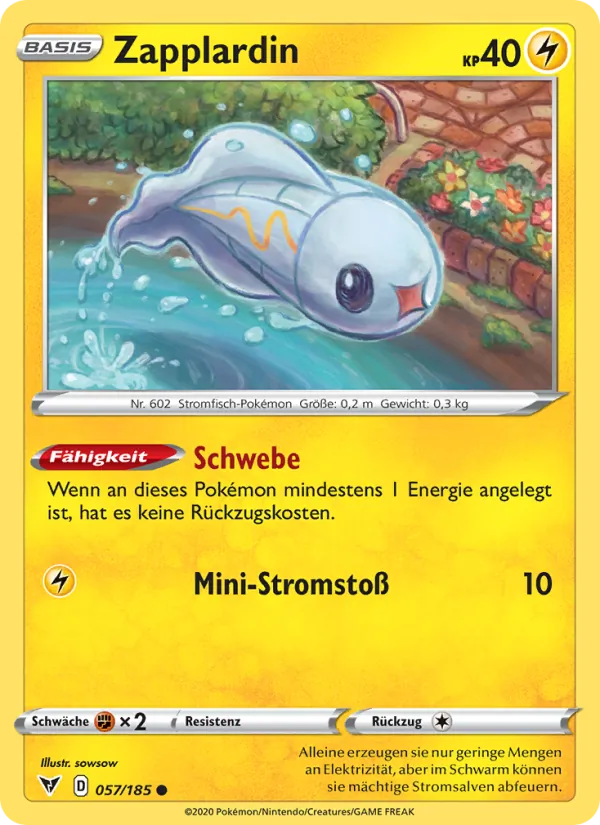 Karte Zapplardin aus Farbenschock, Nummer 57/185