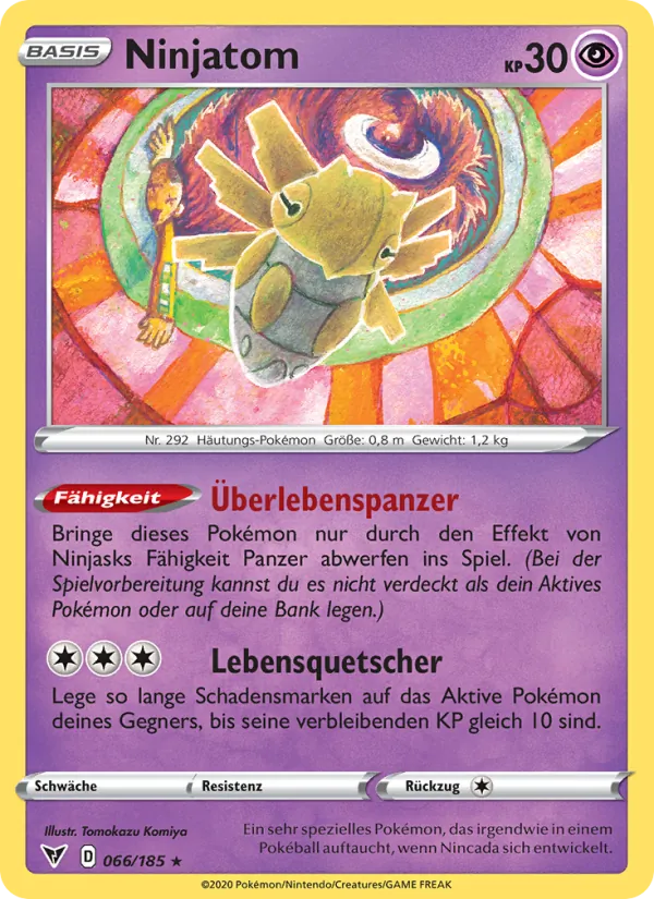 Karte Ninjatom aus Farbenschock, Nummer 66/185