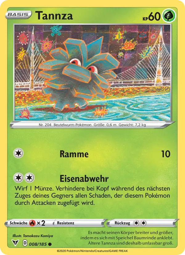 Karte Tannza aus Farbenschock, Nummer 8/185