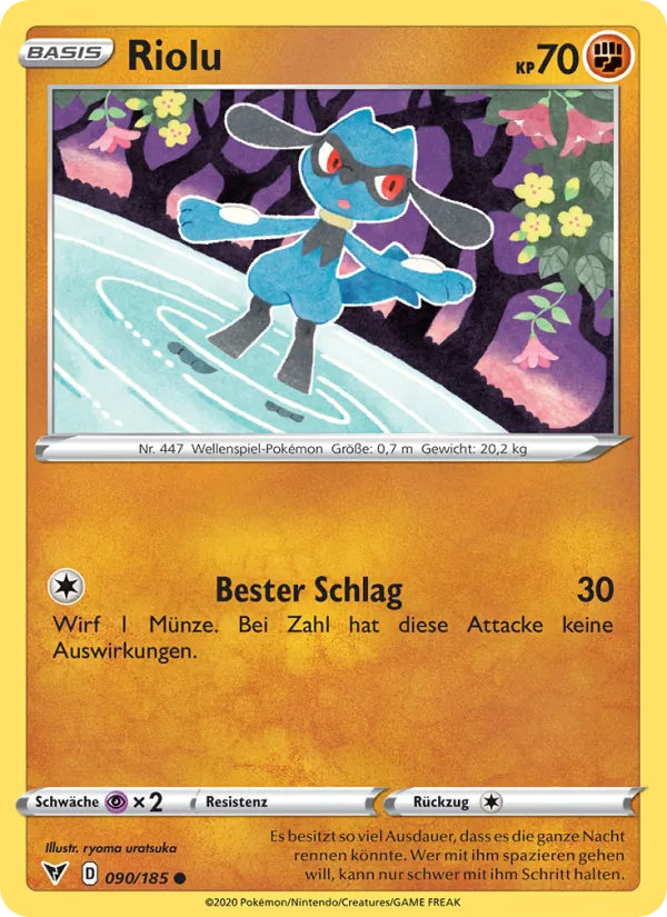 Karte Riolu aus Farbenschock, Nummer 90/185