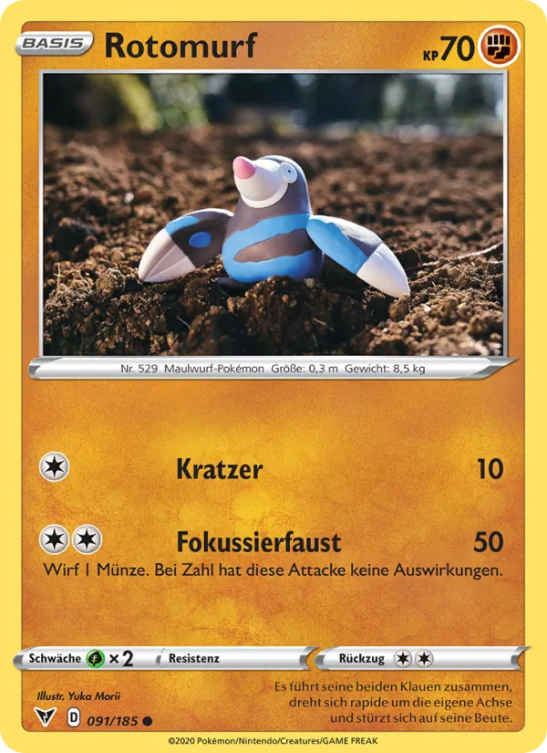 Karte Rotomurf aus Farbenschock, Nummer 91/185