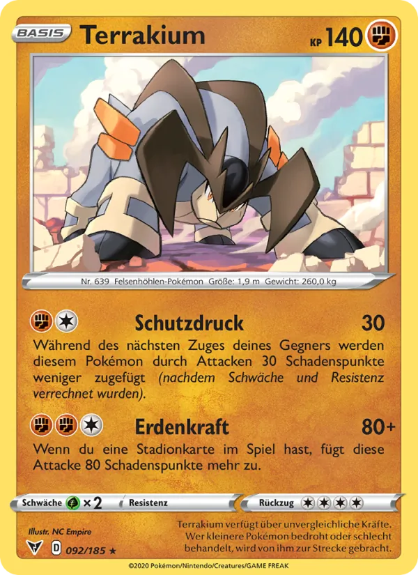 Karte Terrakium aus Farbenschock, Nummer 92/185