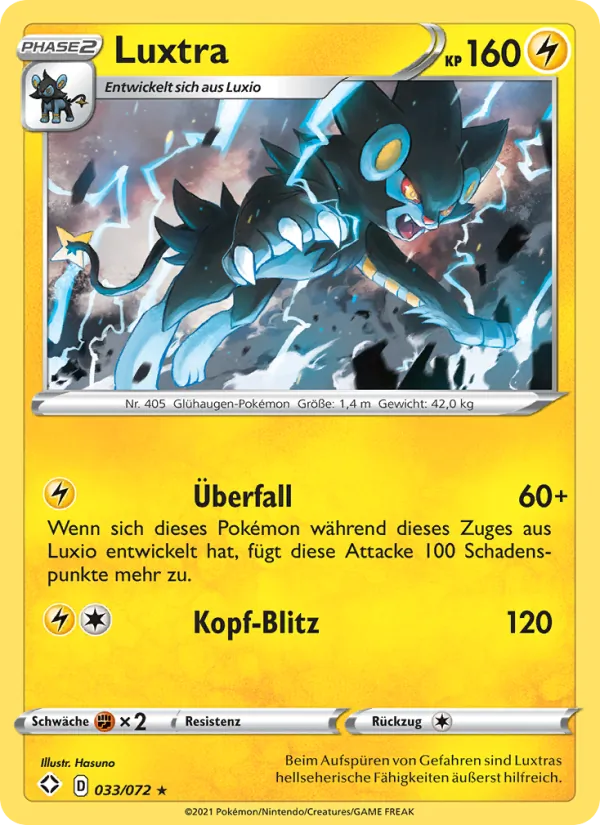 Karte Luxtra aus Glänzendes Schicksal, Nummer 33/72