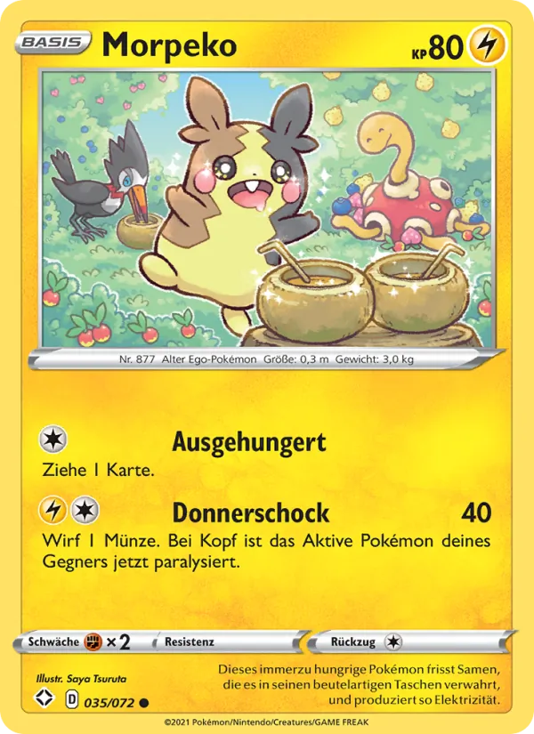 Karte Morpeko aus Glänzendes Schicksal, Nummer 35/72