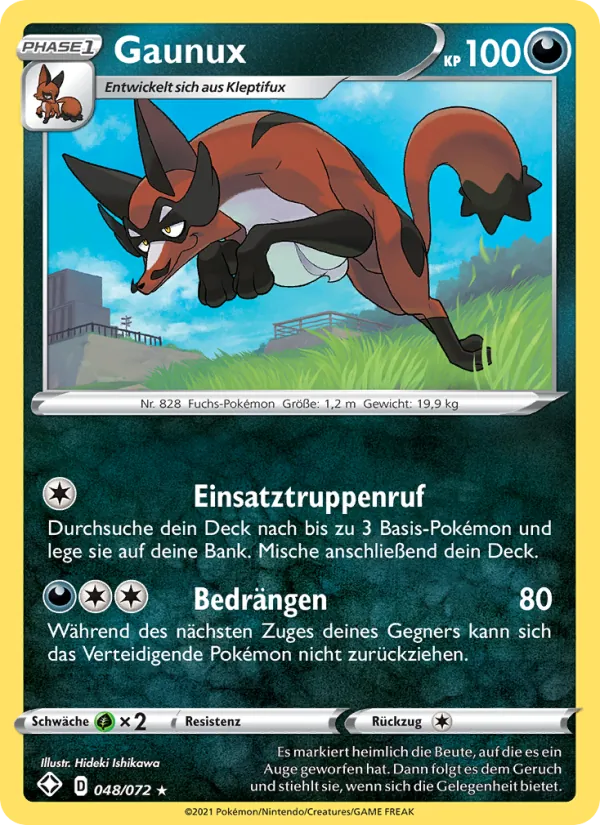 Karte Gaunux aus Glänzendes Schicksal, Nummer 48/72