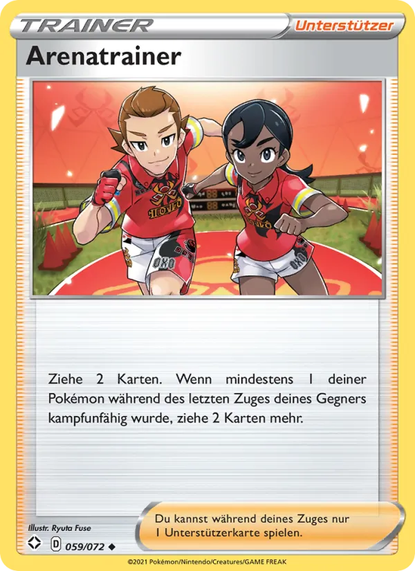 Karte Arenatrainer aus Glänzendes Schicksal, Nummer 59/72