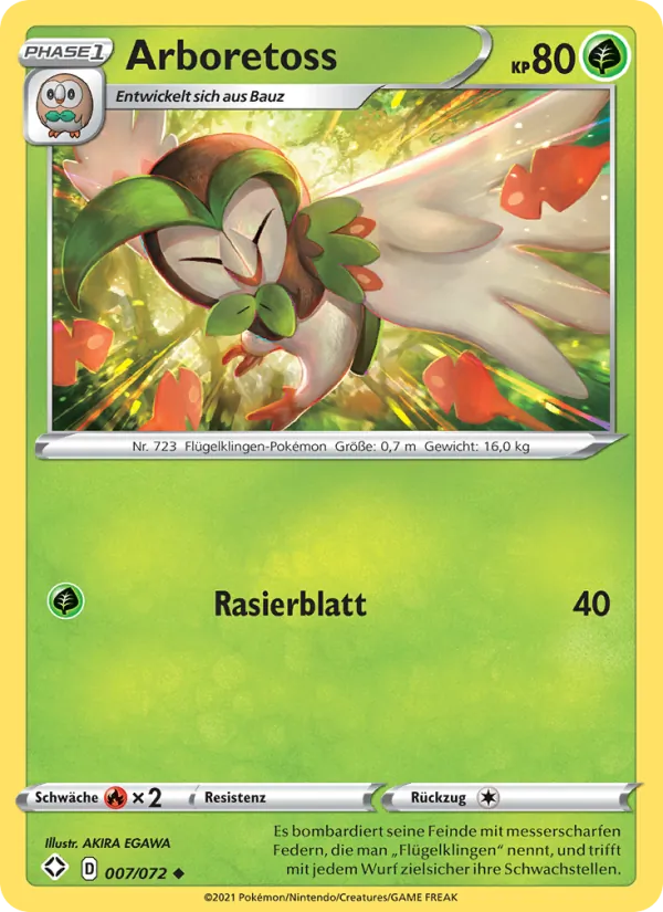 Karte Arboretoss aus Glänzendes Schicksal, Nummer 7/72