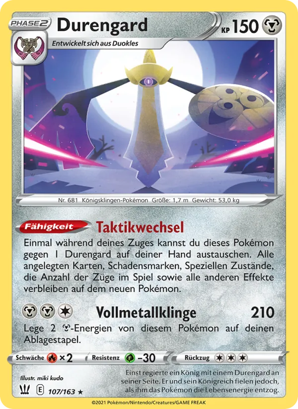 Karte Durengard aus Kampfstile, Nummer 107/163