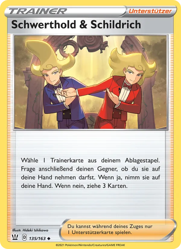 Karte Schwerthold & Schildrich aus Kampfstile, Nummer 135/163