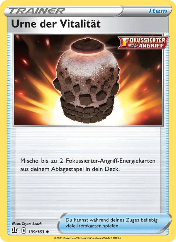 Karte Urne der Vitalität aus Kampfstile, Nummer 139/163