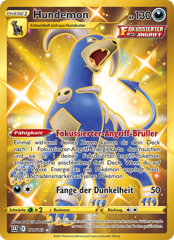 Karte Hundemon aus Kampfstile, Nummer 179/163