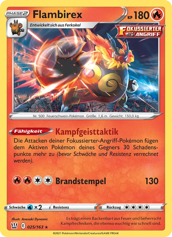 Karte Flambirex aus Kampfstile, Nummer 25/163