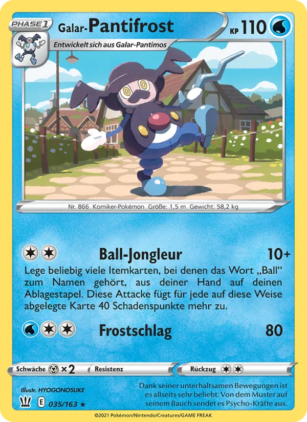 Karte Galar-Pantifrost aus Kampfstile, Nummer 35/163
