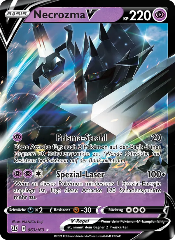 Karte Necrozma V aus Kampfstile, Nummer 63/163