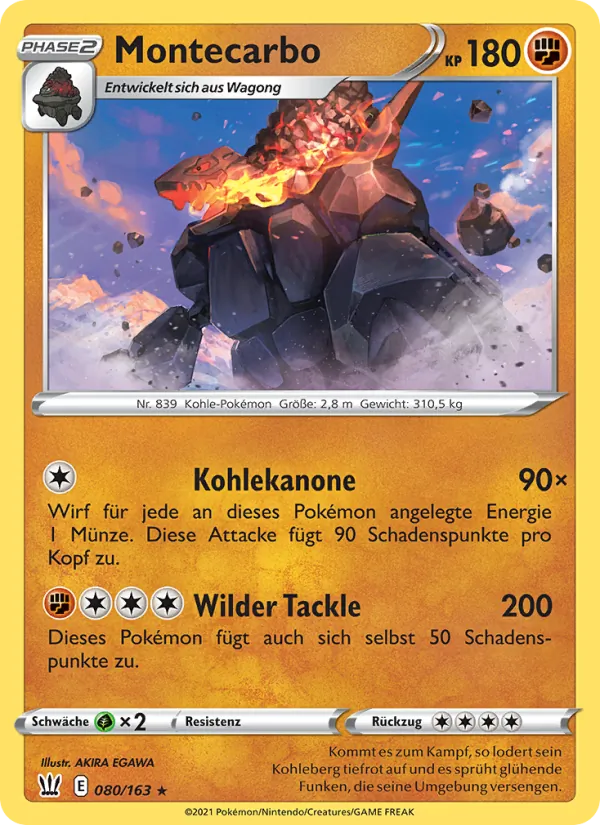 Karte Montecarbo aus Kampfstile, Nummer 80/163