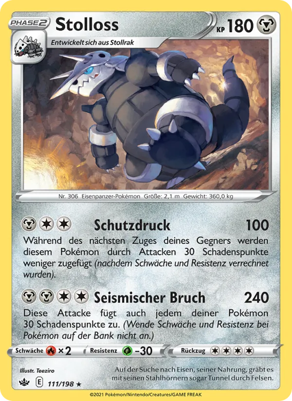 Karte Stolloss aus Schaurige Herrschaft, Nummer 111/198