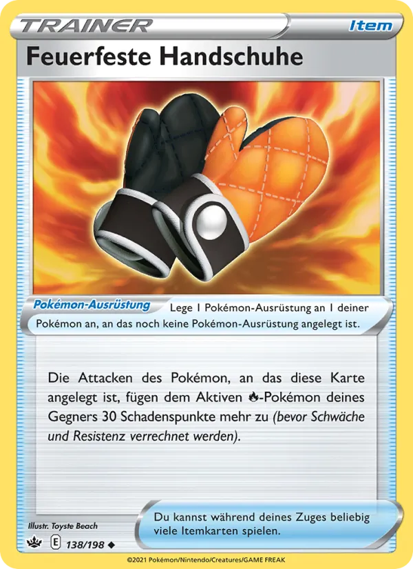 Karte Feuerfeste Handschuhe aus Schaurige Herrschaft, Nummer 138/198