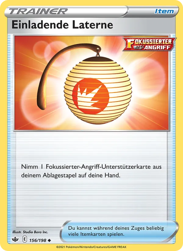 Karte Einladende Laterne aus Schaurige Herrschaft, Nummer 156/198