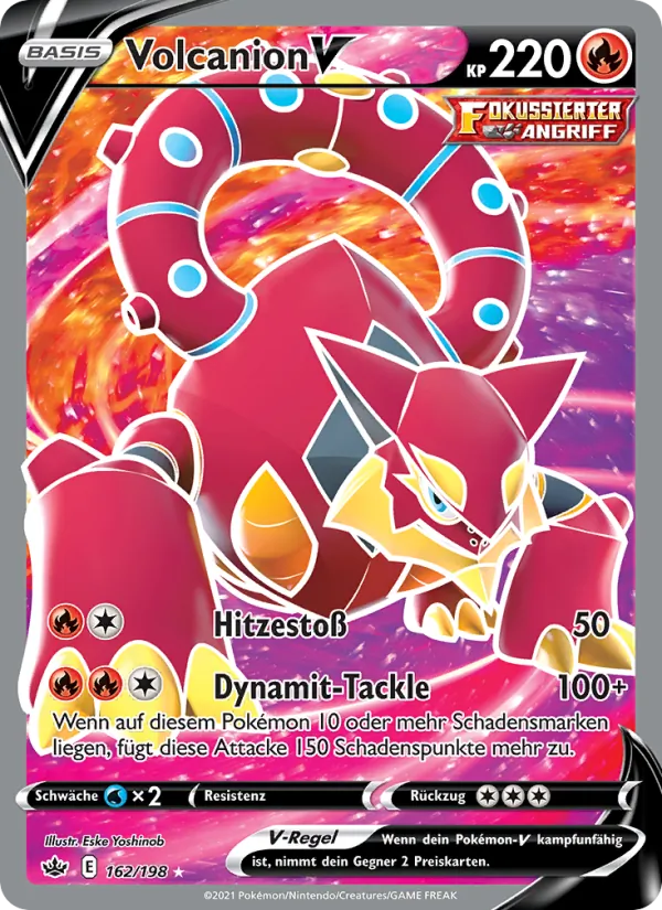Karte Volcanion V aus Schaurige Herrschaft, Nummer 162/198