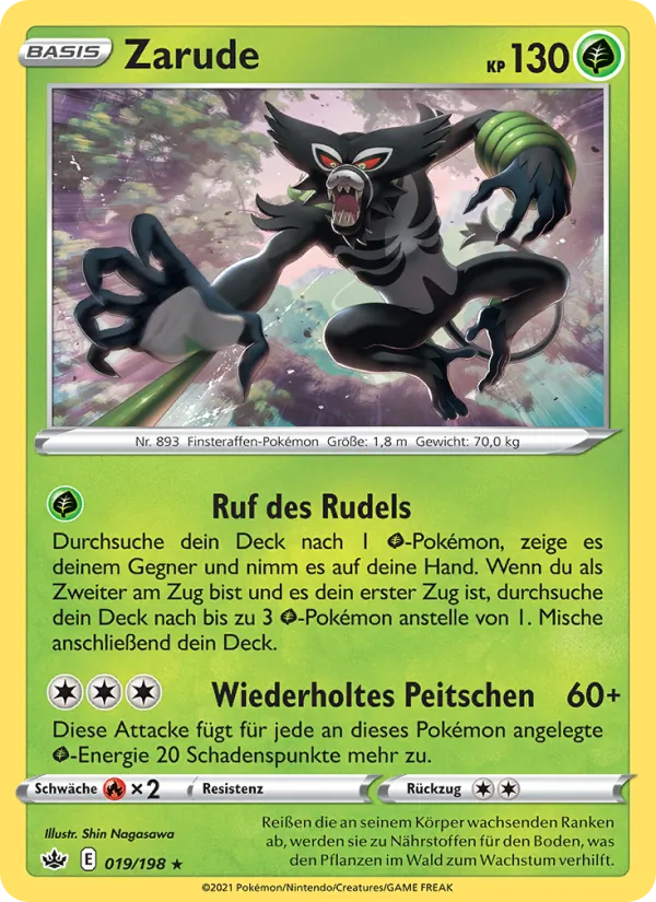Karte Zarude aus Schaurige Herrschaft, Nummer 19/198
