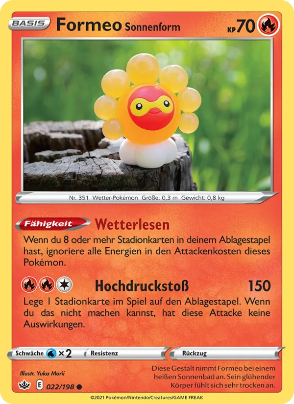 Karte Formeo Sonnenform aus Schaurige Herrschaft, Nummer 22/198