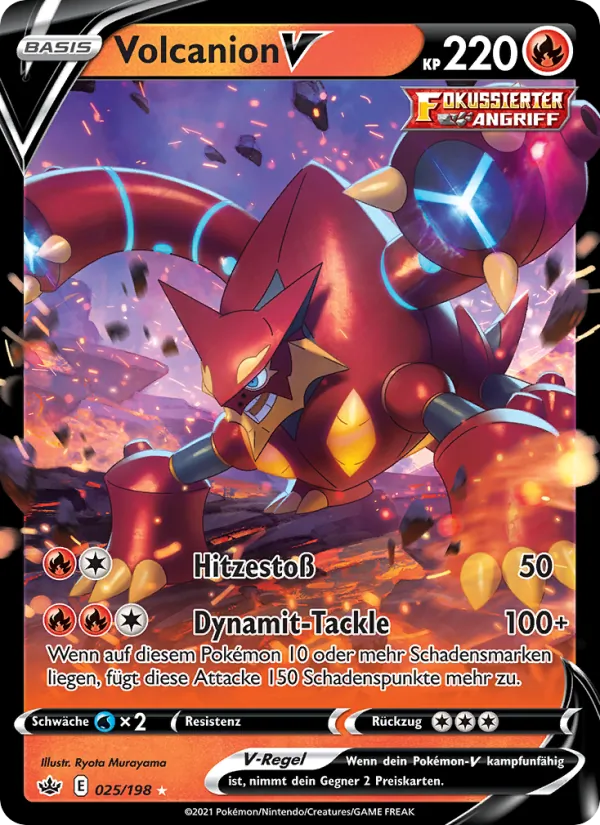 Karte Volcanion V aus Schaurige Herrschaft, Nummer 25/198