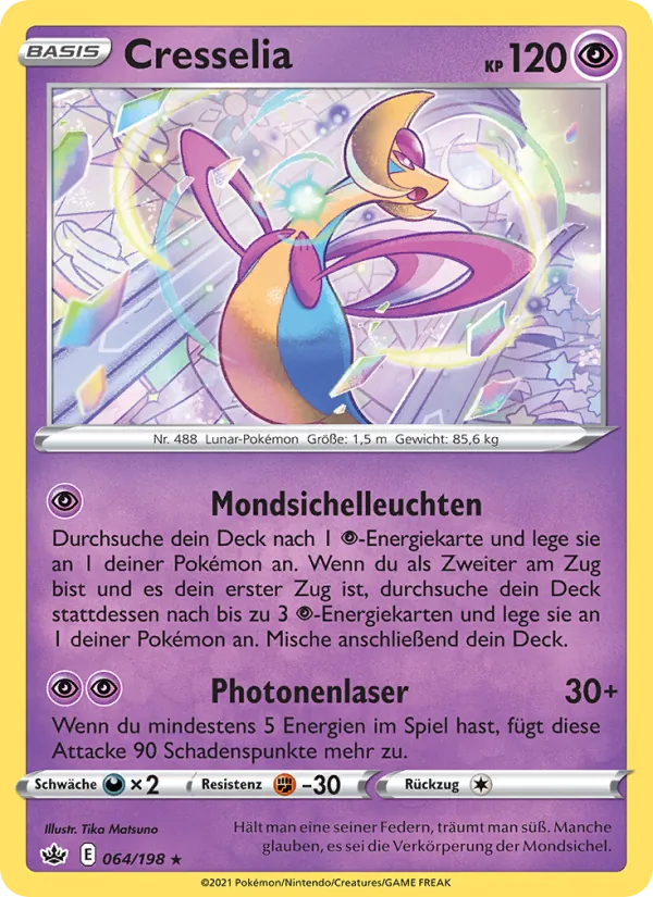 Karte Cresselia aus Schaurige Herrschaft, Nummer 64/198