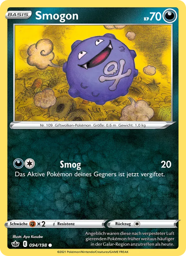 Karte Smogon aus Schaurige Herrschaft, Nummer 94/198