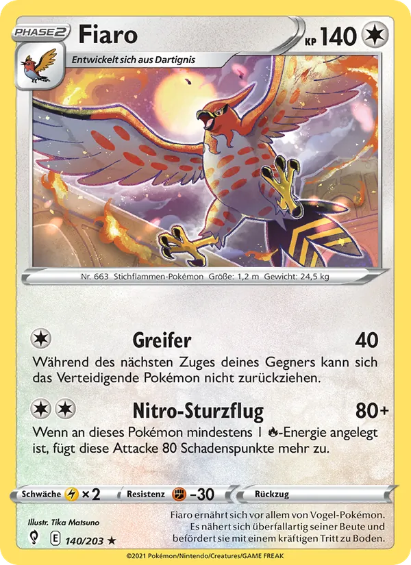 Karte Fiaro aus Drachenwandel, Nummer 140/203