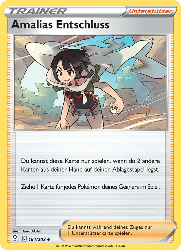 Karte Amalias Entschluss aus Drachenwandel, Nummer 164/203