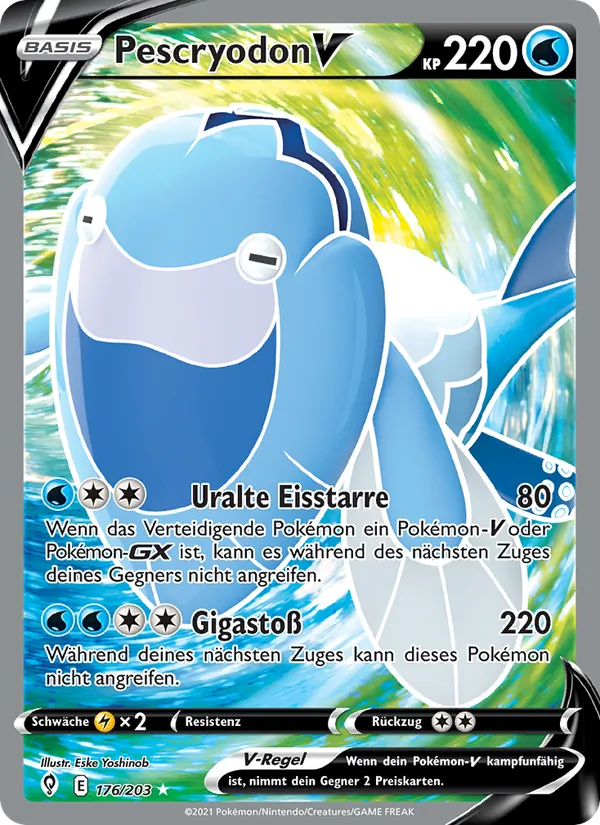 Karte Pescryodon V aus Drachenwandel, Nummer 176/203