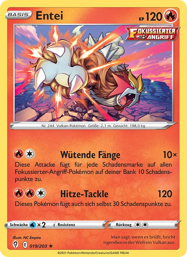 Karte Entei aus Drachenwandel, Nummer 19/203