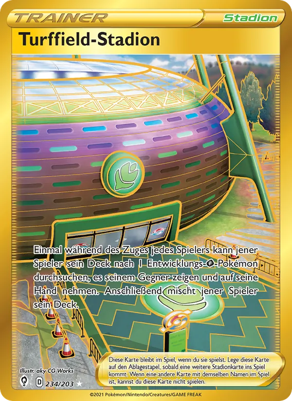 Karte Turffield-Stadion aus Drachenwandel, Nummer 234/203