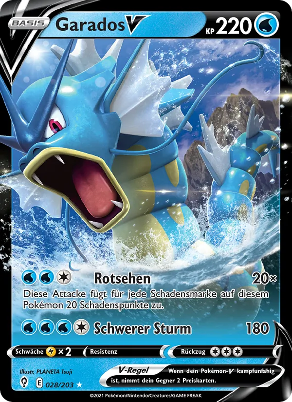 Karte Garados V aus Drachenwandel, Nummer 28/203
