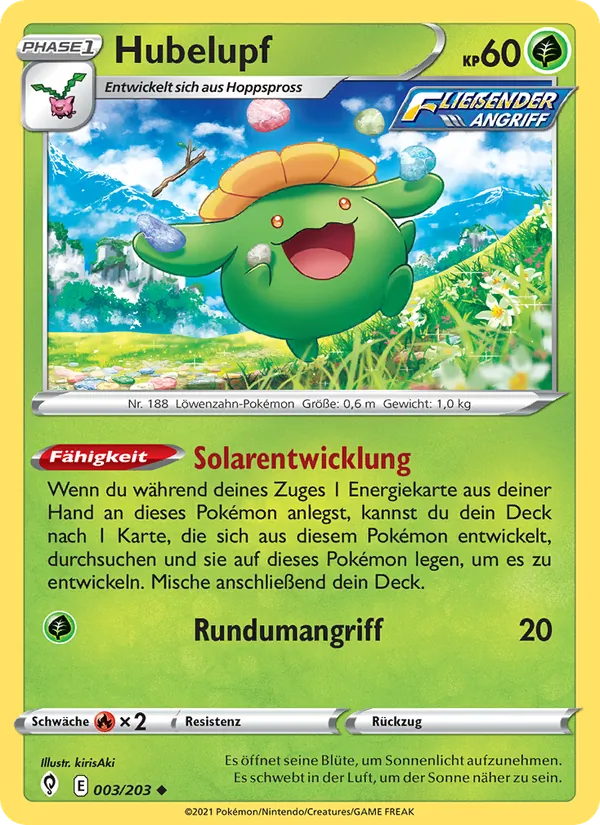Karte Hubelupf aus Drachenwandel, Nummer 3/203