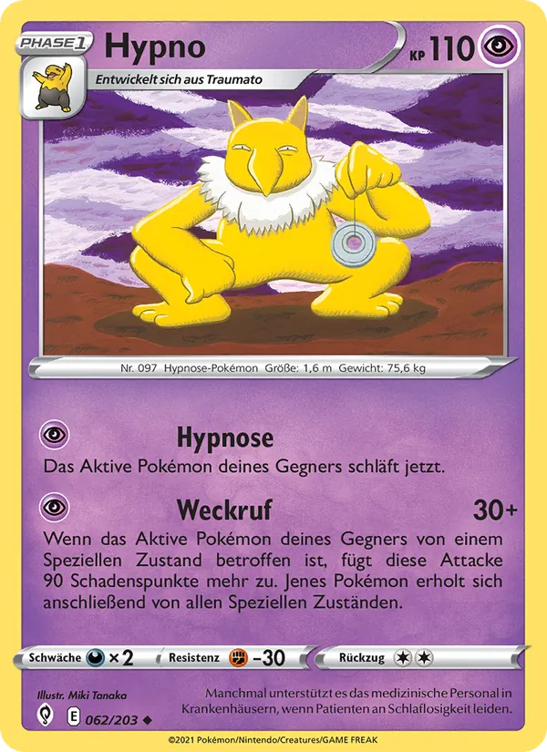 Karte Hypno aus Drachenwandel, Nummer 62/203