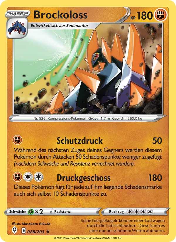 Karte Brockoloss aus Drachenwandel, Nummer 88/203
