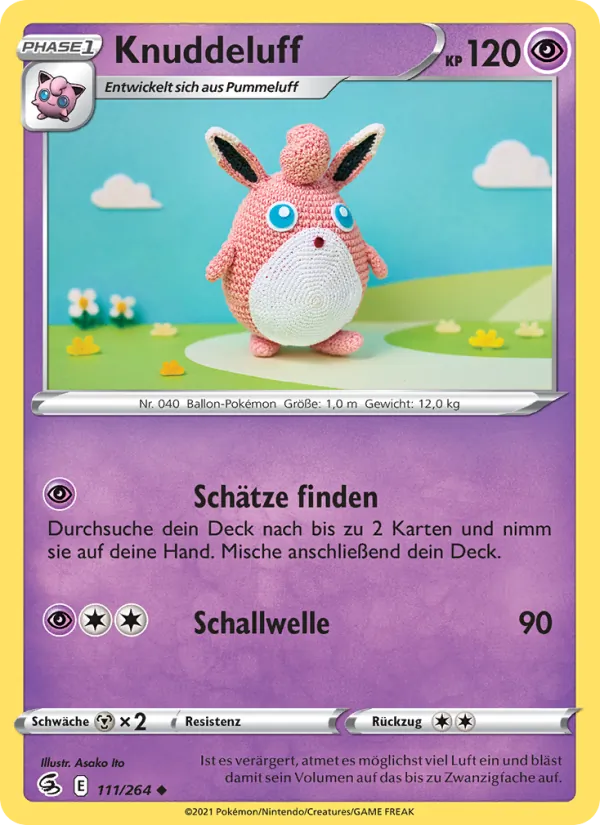 Karte Knuddeluff aus Fusionsangriff, Nummer 111/264